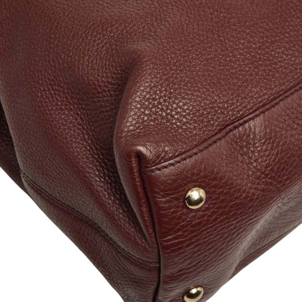 GUCCI Red Leather Shoulder Bag - Picture 7 of 12